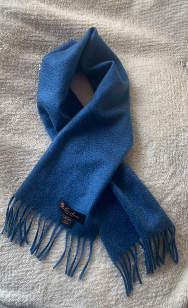 【未使用品】Loro Piana カシミヤマフラー100% イタリア製
