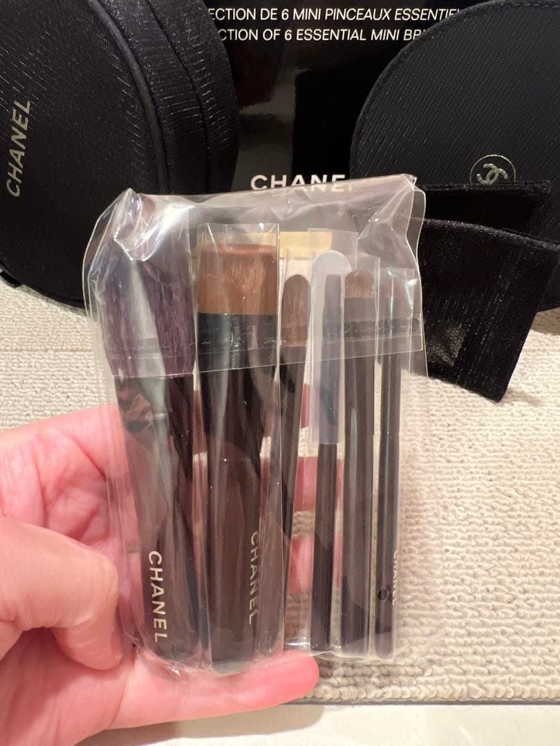 【限定品】CHANEL シャネル ポーチ ミラー ブラシセット シャネルコットン