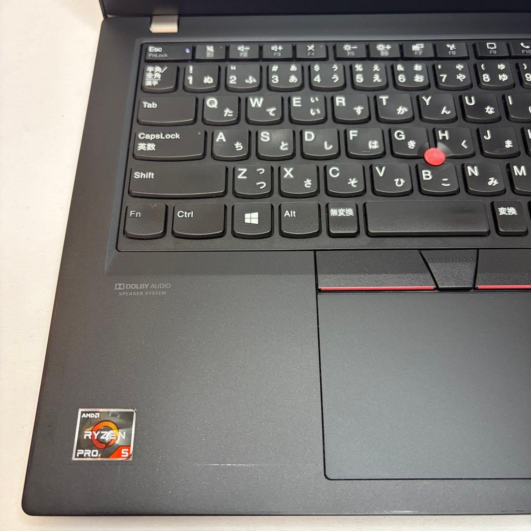 美品 ThinkPad X13 Ryzen5 16GB 13.3型 バッテリー良