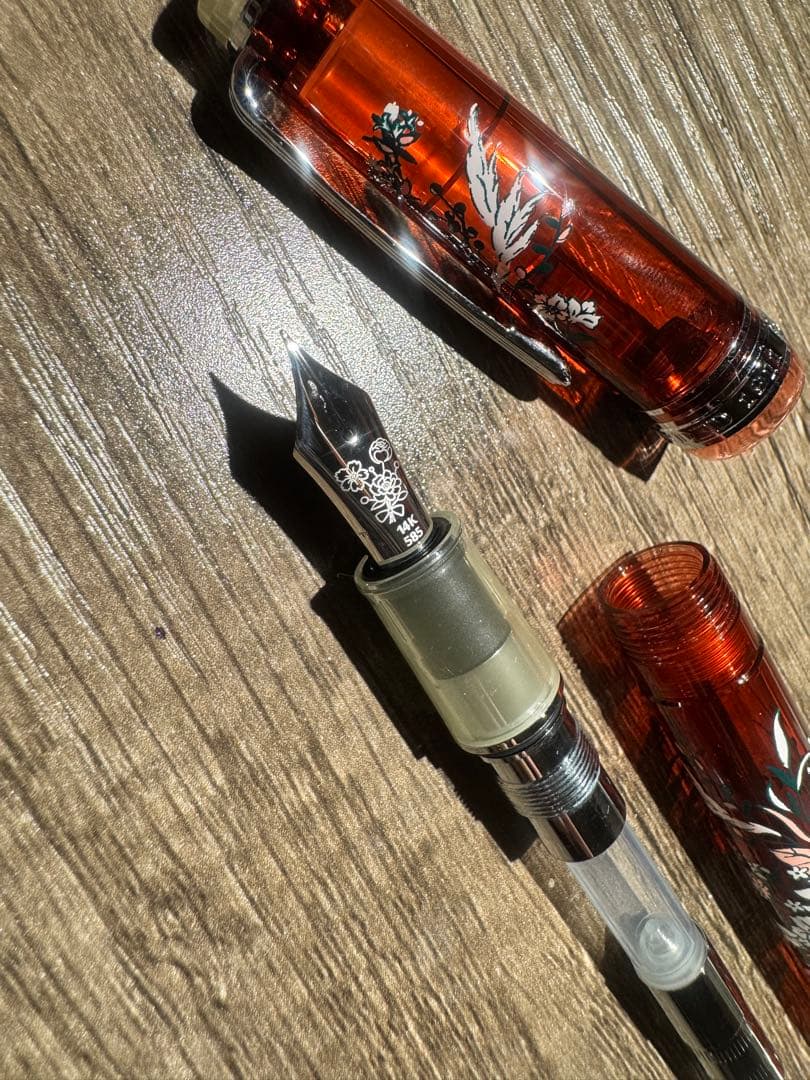 数量限定プロフェッショナルギアスリム アンティークブーケクリアレッド