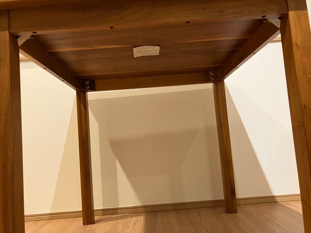 無印良品 muji 無垢材 ウォールナット ダイニングテーブル 80サイズ