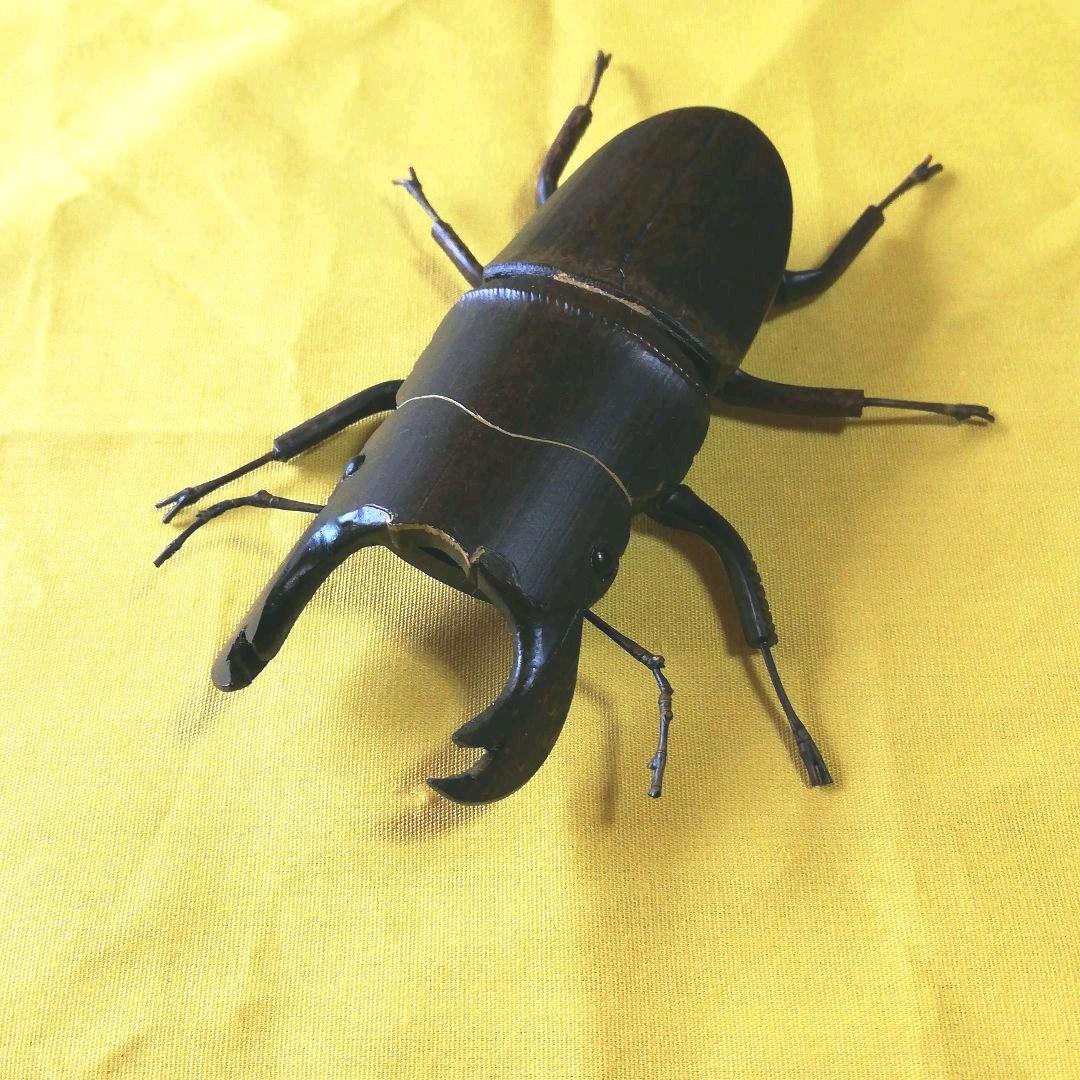 竹のリアルオオクワガタ　別府竹細工伝統工芸士　中岩孝二氏作