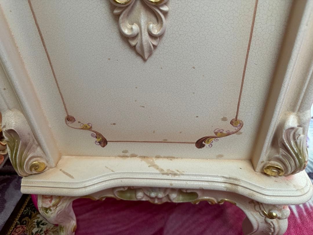 フレンチスタイル キャビネット 4段ロココ調