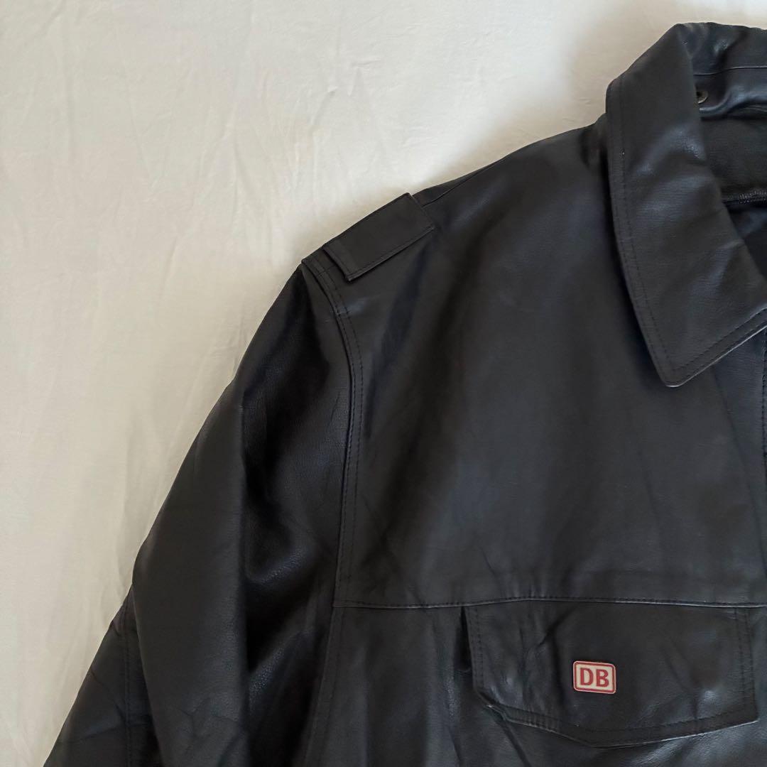 Deutsche Bahnpolizei ドイツ鉄道警察 レザージャケット