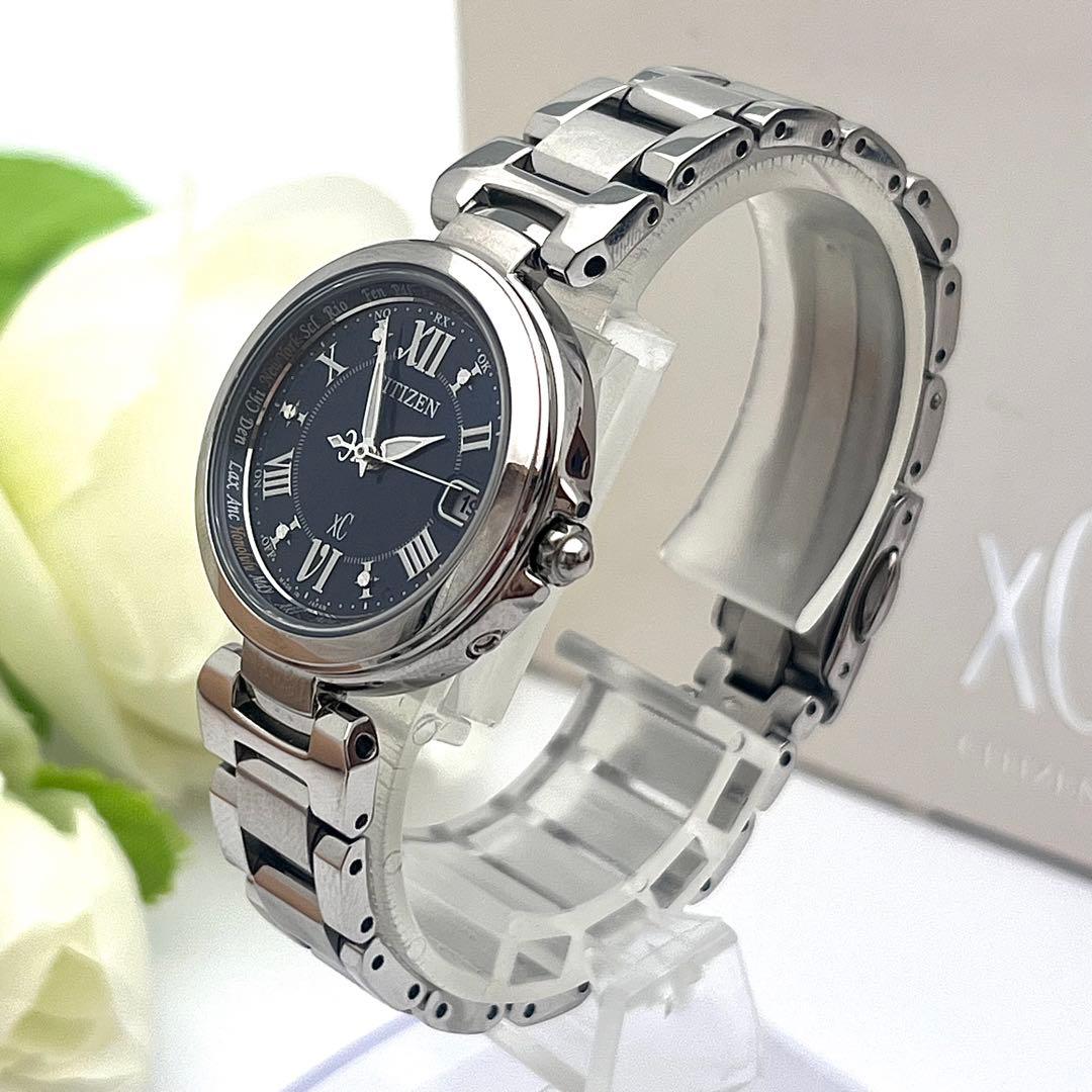 ☆電波ソーラー☆シチズン　クロスシー　ハッピーフライト　レディース腕時計　デイト