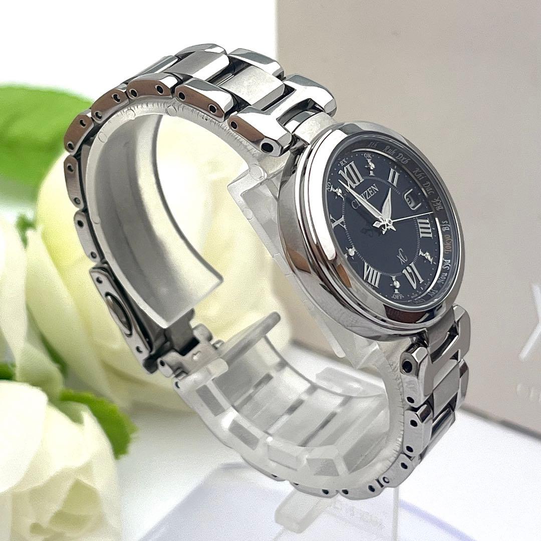 ☆電波ソーラー☆シチズン　クロスシー　ハッピーフライト　レディース腕時計　デイト