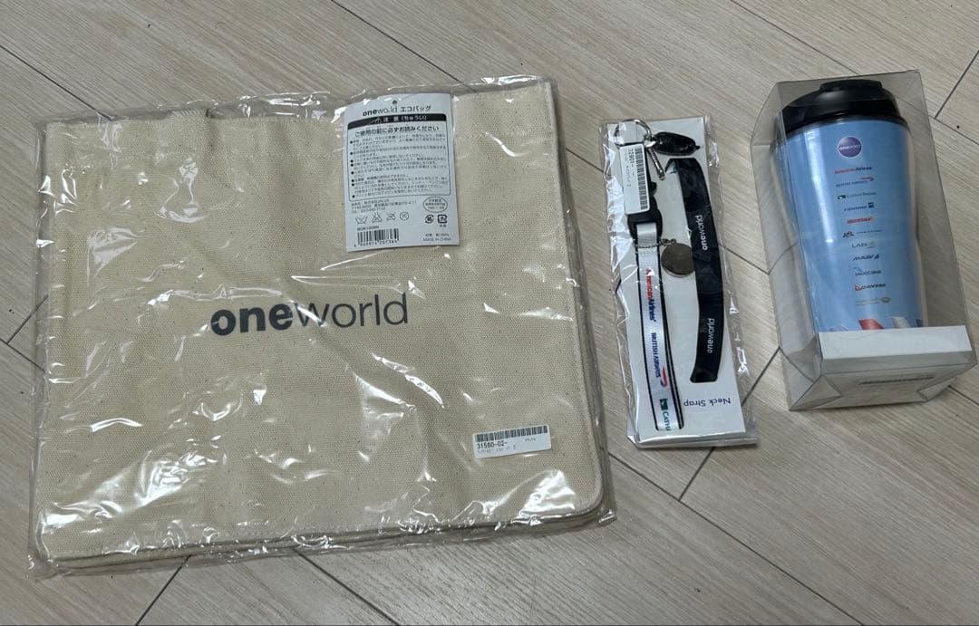 one world ワンワールド エコバッグ・ネックストラップ・タンブラー W