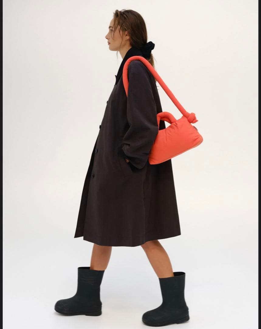 【美品】OLEND オレンド MiniOna Soft Bag オレンジ ミニ