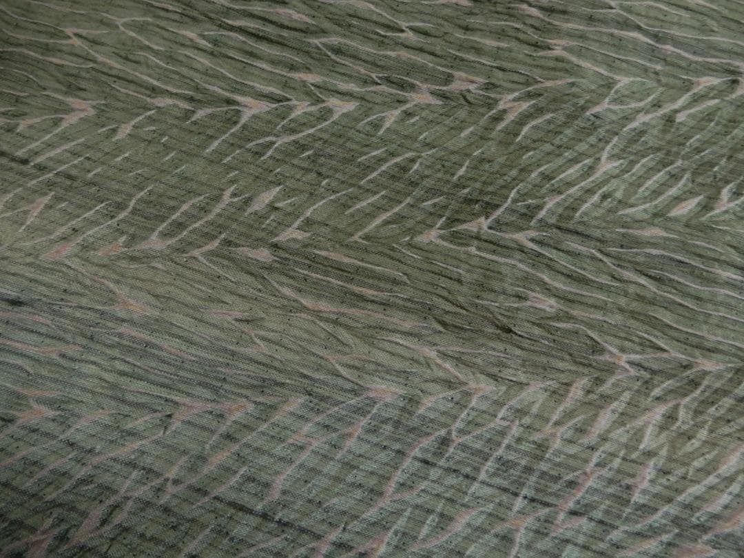 正絹・紬地本絞り染着尺反物・越後高橋義明作・夢幻纐纈・悉皆屋地入済