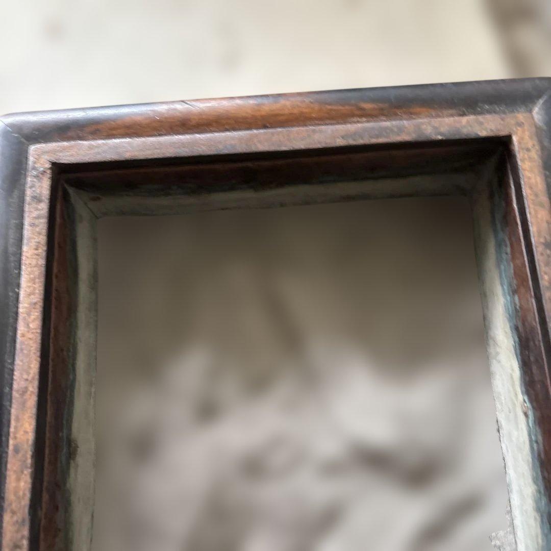 コンパクトな長火鉢　上品　煎茶用　ミニ　灰付き　素敵な木の雰囲気茶道具　状態良い