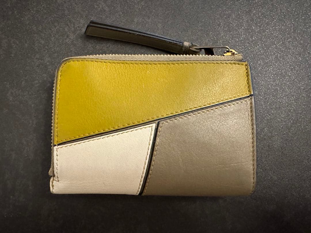 LOEWE パズル コンパクトウォレット グリーン系