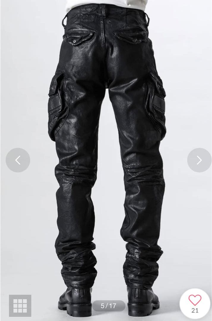 絶*ン様 Julius ユリウス 25SSコーティングガスマスクパンツ 899P