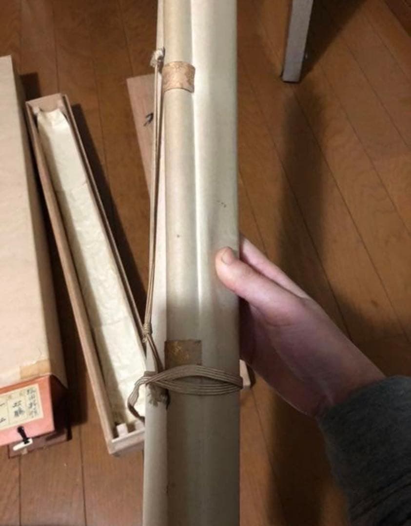 ⑩ぼたん　掛軸 軸丈 縦 184㎝×幅 54㎝