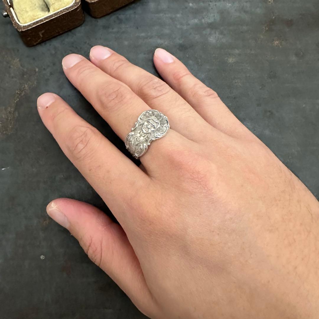 超希少　ヴィンテージ　リング　アンティーク　アメリカ　インディアン　シルバー