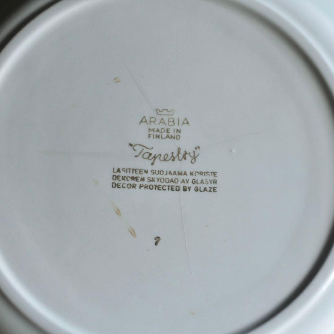 アラビア タペストリー プレート 大皿 古道具 アンティーク メインディッシュに