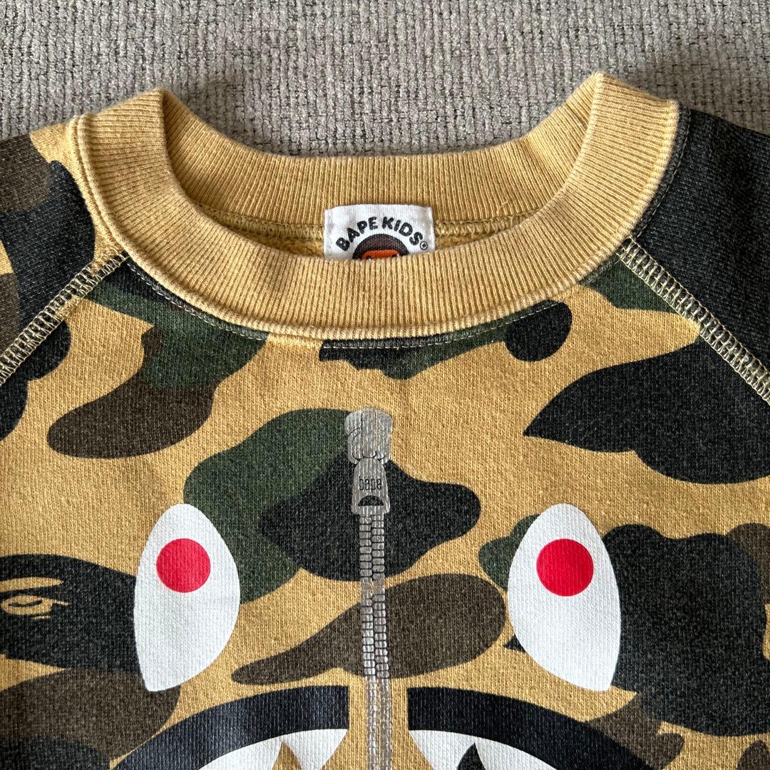 【美品】BAPE KIDS 迷彩柄トレーナー　100cm正規品