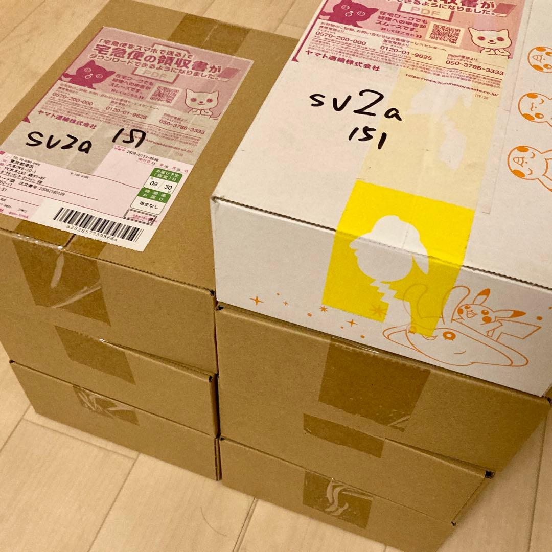 【箱未開封】ポケモンカードゲーム 151 シュリンク付 6box