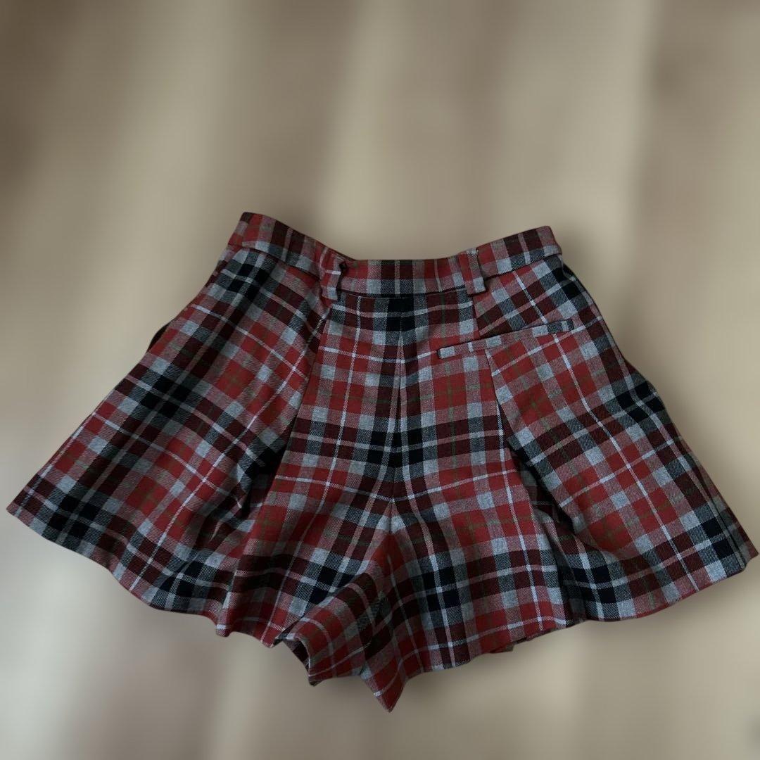 ヴィヴィアンウエストウッドチェック柄キュロット　サイズ2