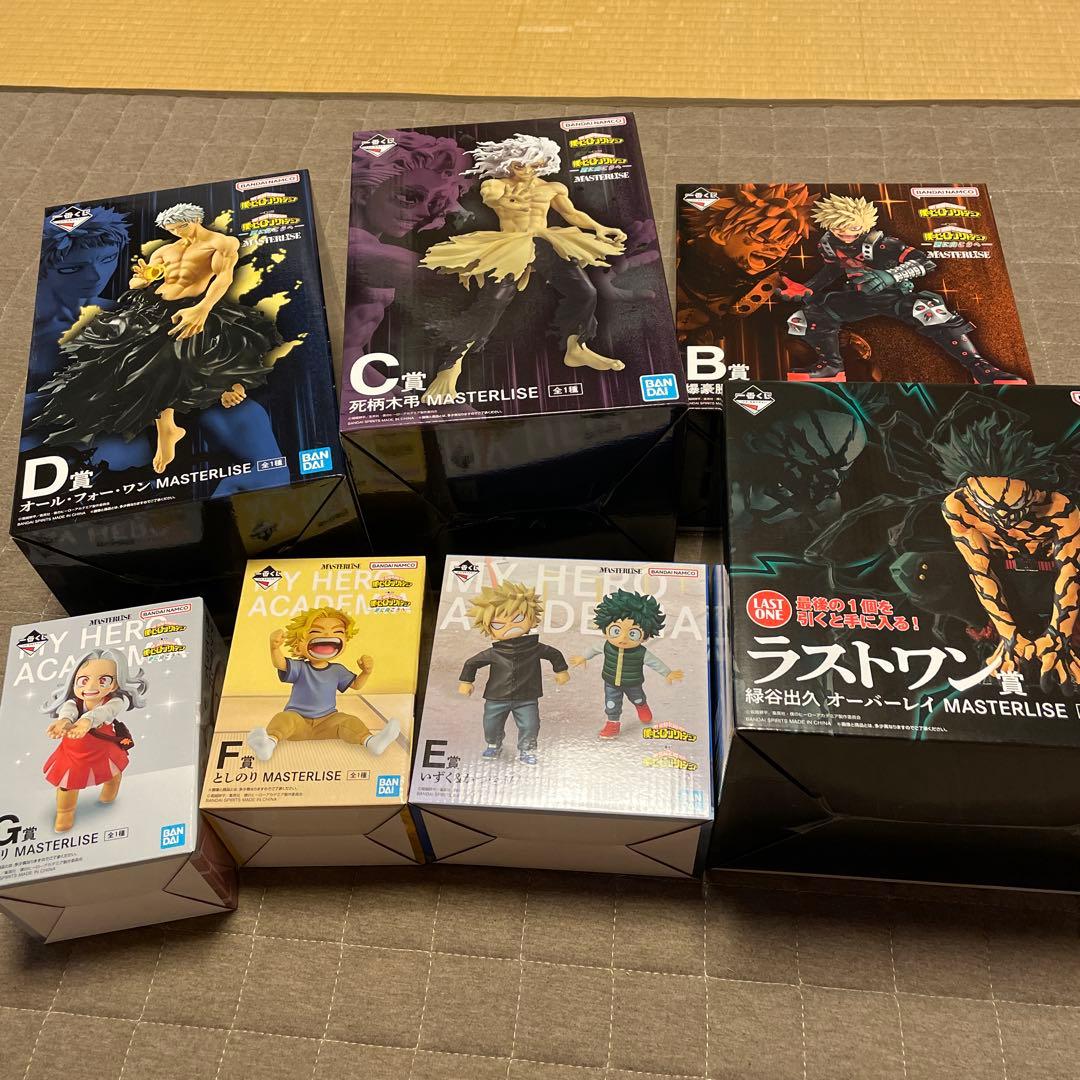 僕のヒーローアカデミア　一番くじ　更に向こうへ　フィギュア　セミコンプセット