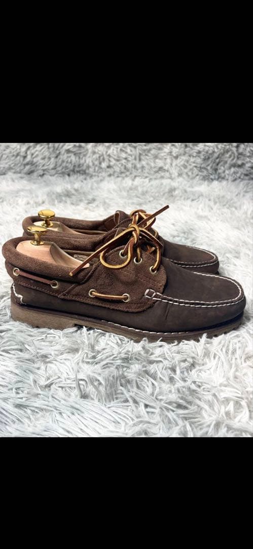 【美品】 ティンバーランド 3EYE スエード切替 デッキシューズ 26㎝