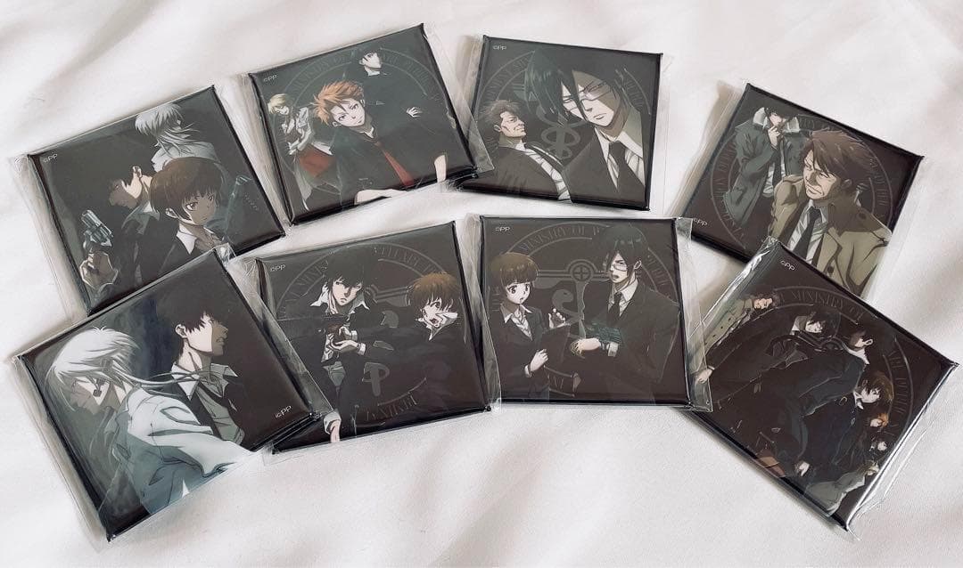 ❣️円盤特典❣️PSYCHO-PASS サイコパス スクエア缶バッジ8個セット