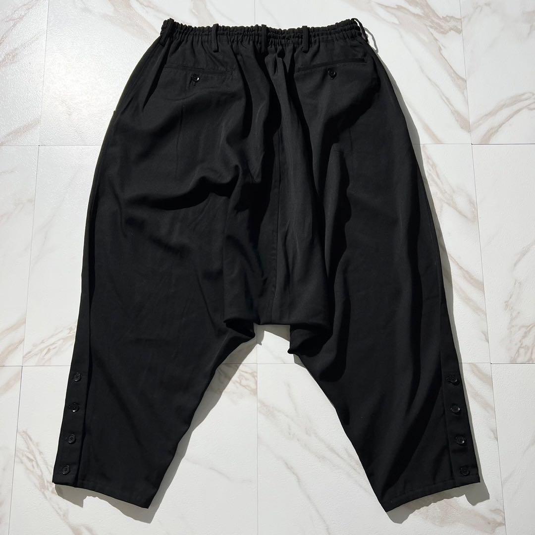 極美品⭐️ヨウジヤマモトプールオム ウールギャバジン サルエルパンツ ブラック