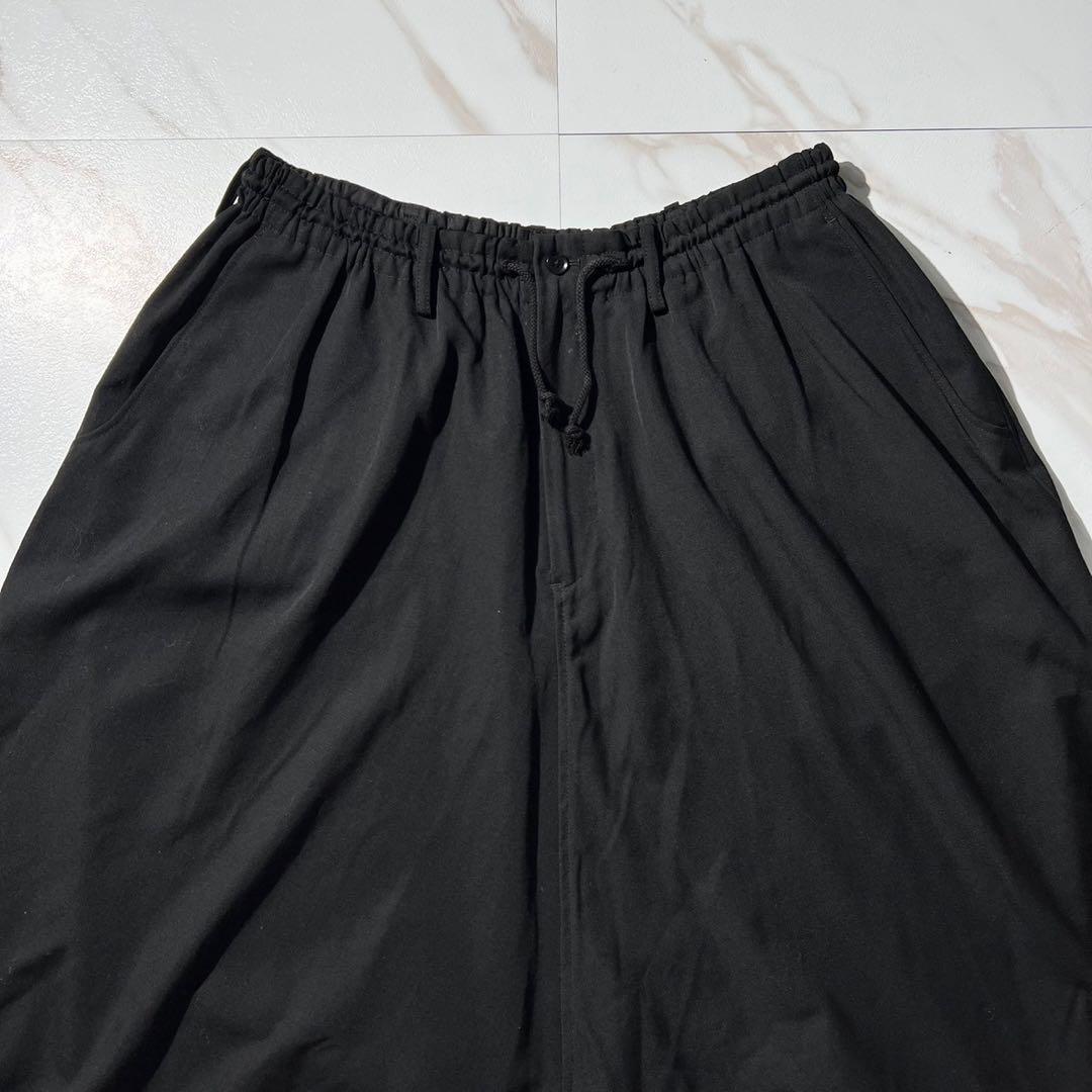 極美品⭐️ヨウジヤマモトプールオム ウールギャバジン サルエルパンツ ブラック