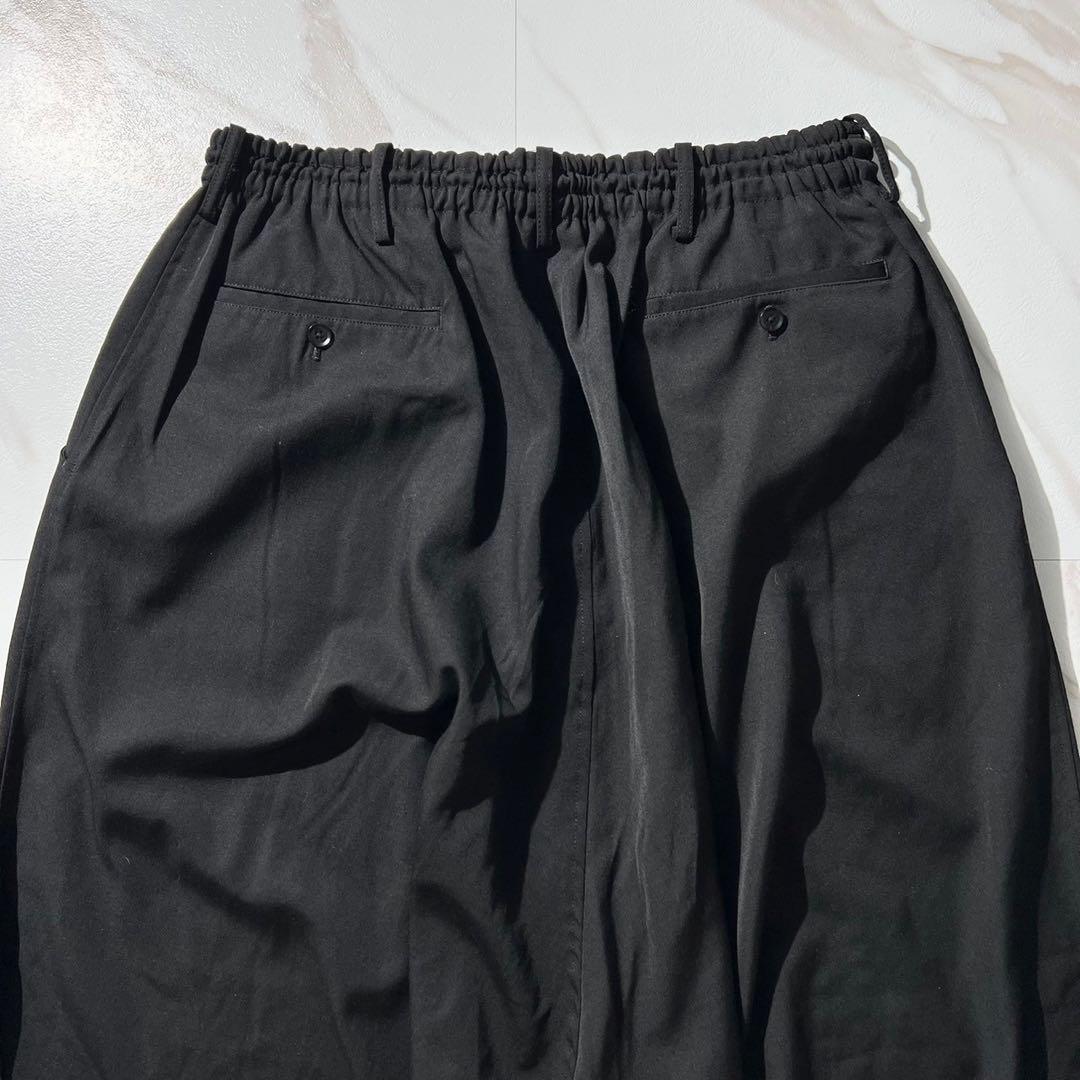 極美品⭐️ヨウジヤマモトプールオム ウールギャバジン サルエルパンツ ブラック