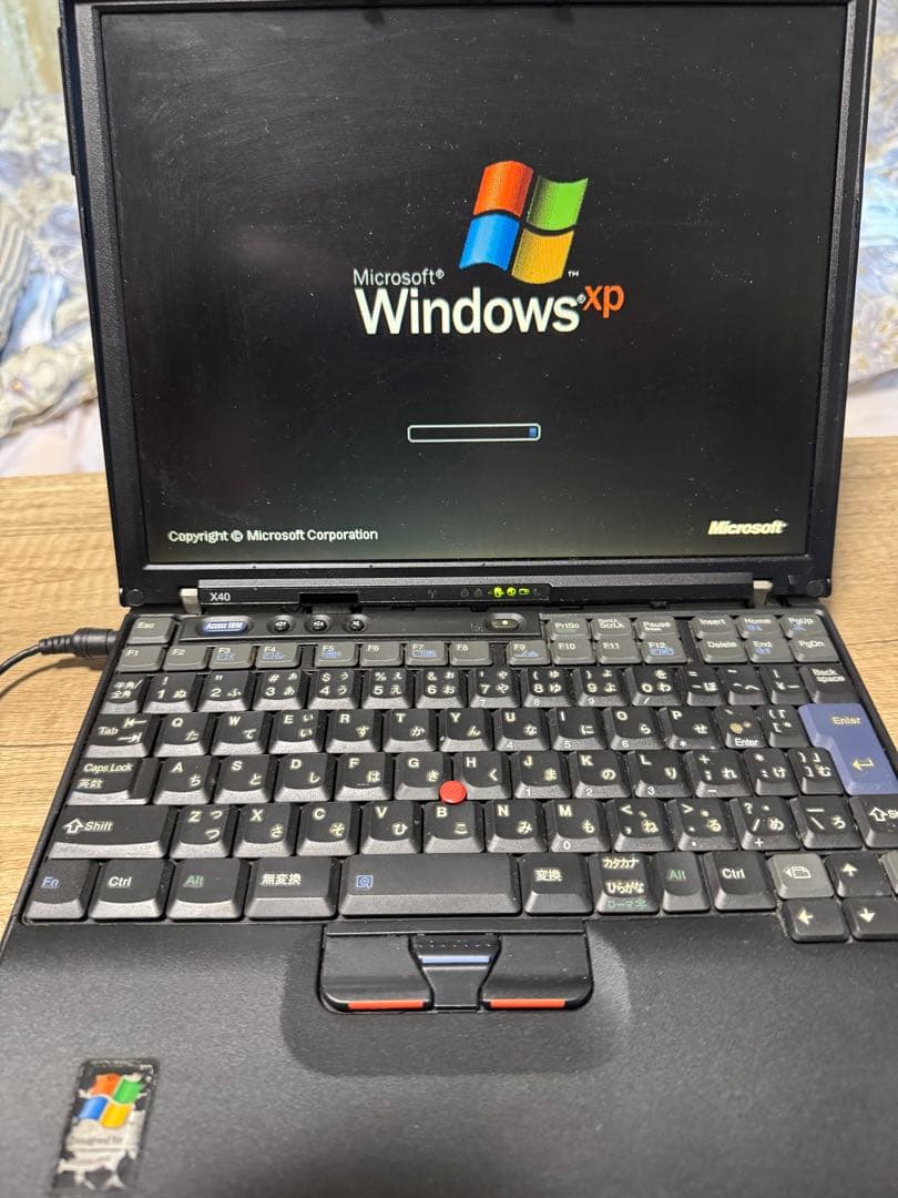 IBM ThinkPad X40 Windows XP 日本語キーボード
