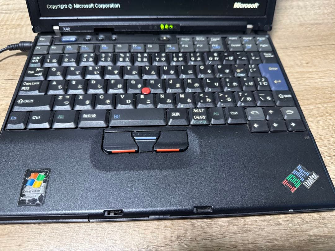 IBM ThinkPad X40 Windows XP 日本語キーボード