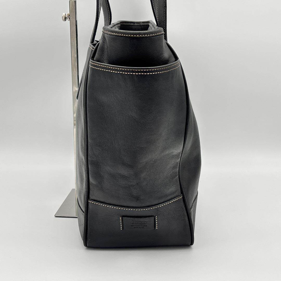 COACH レザー A4収納可能 肩掛け ビジネスバッグ トートバック ブラック