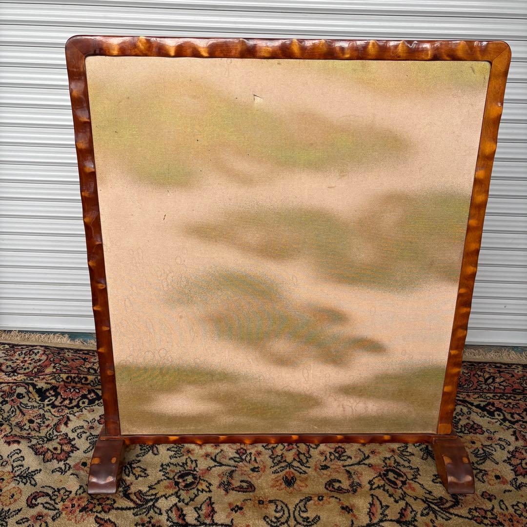 衝立　ファイヤースクリーン　昭　木製　レトロ　間仕切り　パーテーション