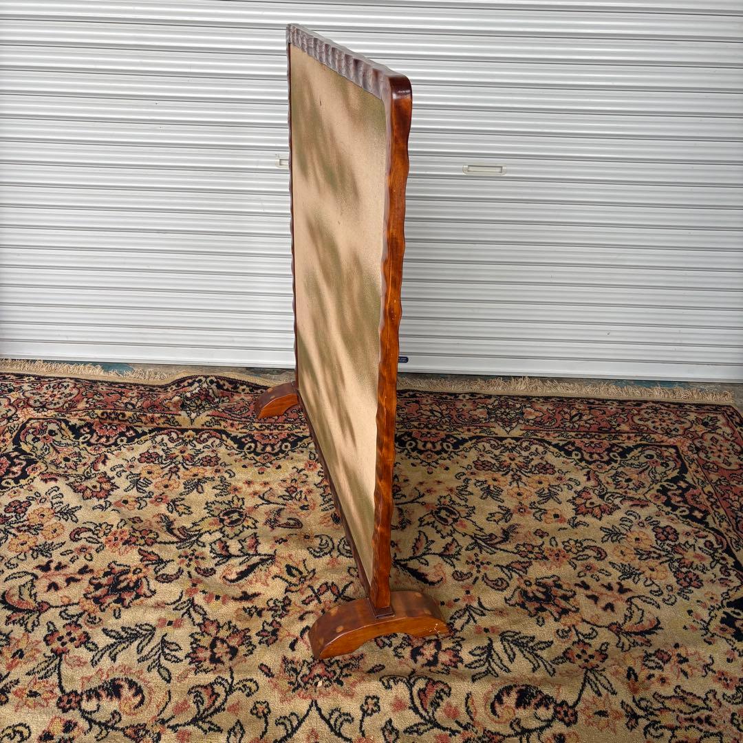 衝立　ファイヤースクリーン　昭　木製　レトロ　間仕切り　パーテーション