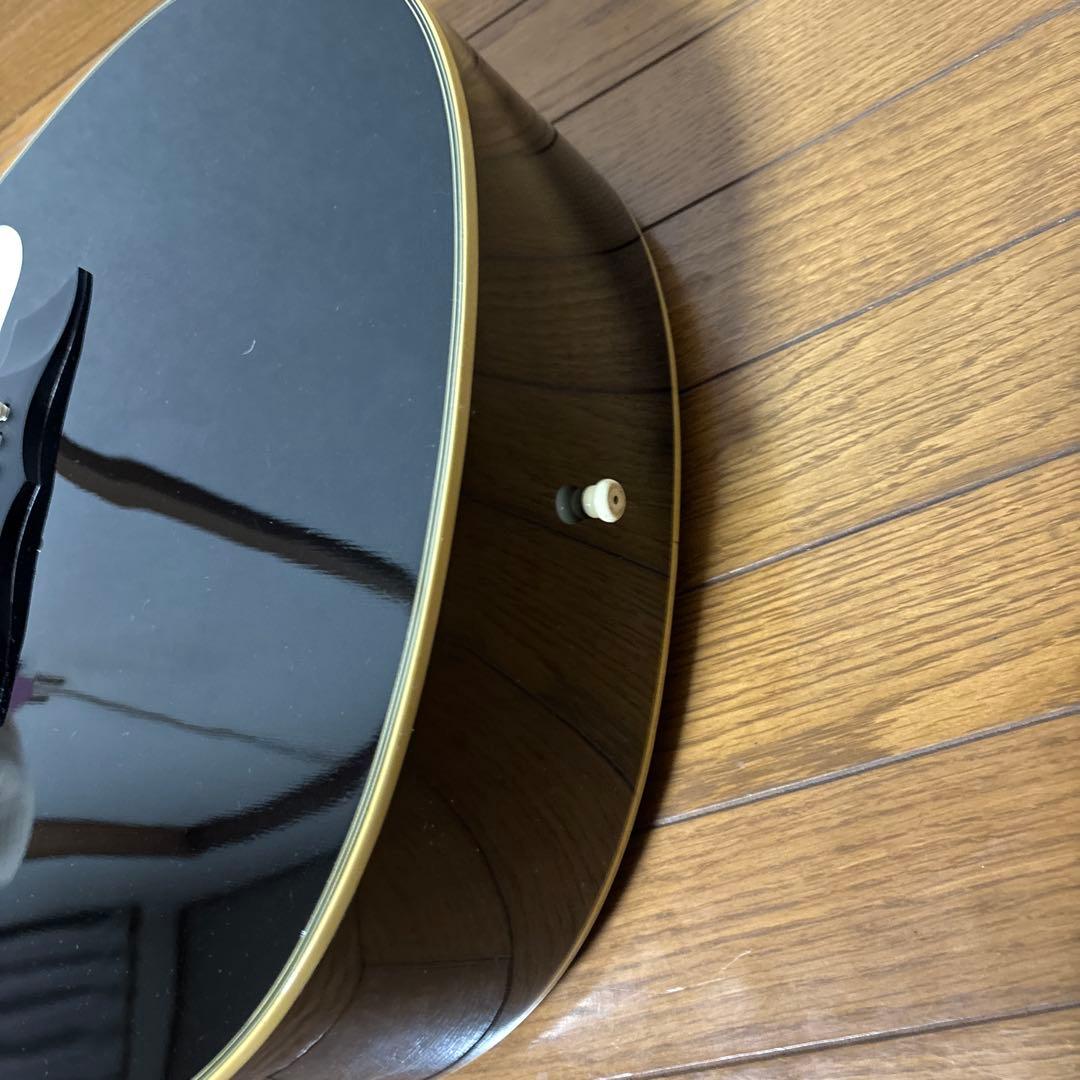 Morris アコースティックギター ブラック ギターケース付き