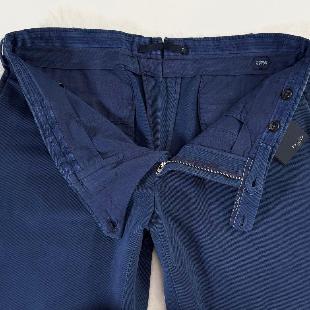 未使用品 INCOTEX インコテックス チノ ブルー 52