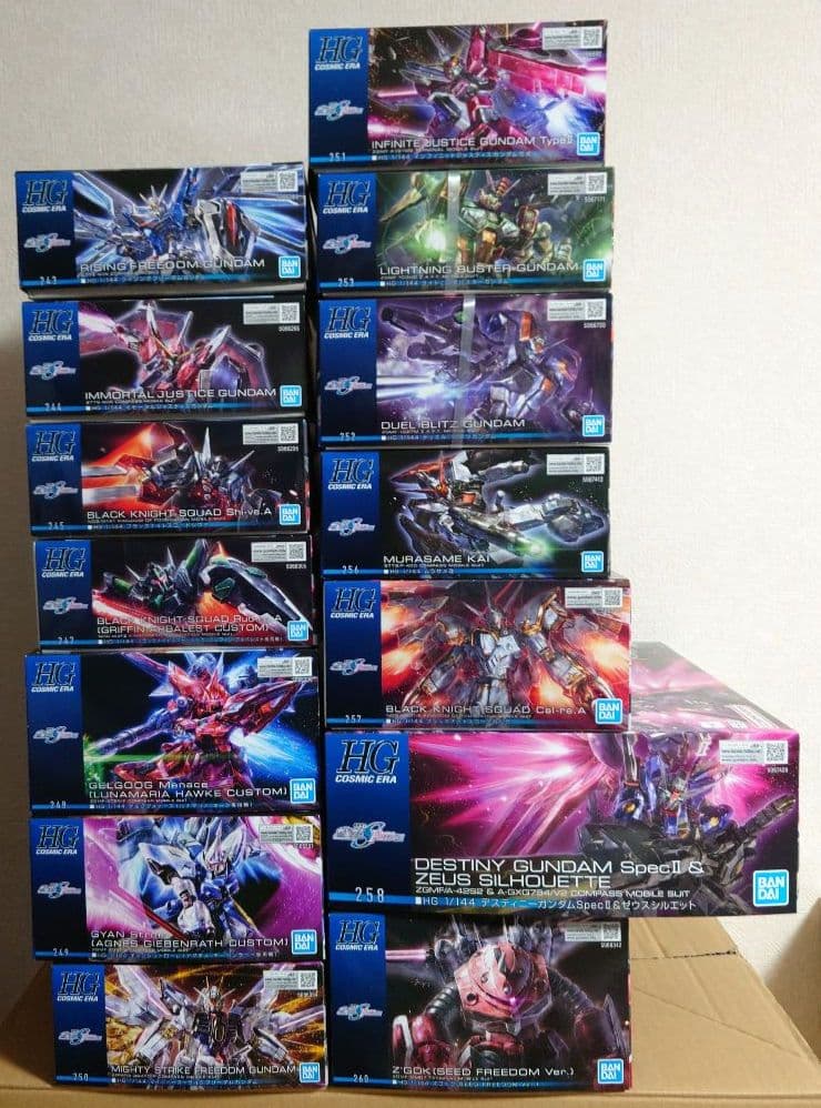 HG ガンダムSEEDフリーダム系MS 14機コンプセット（ゼウスシルエット他）