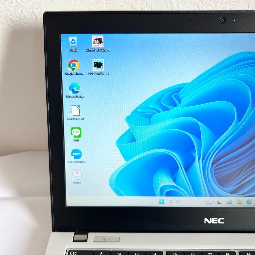 美品 NEC ノートパソコン SSD256 Win11 Corei5 A46