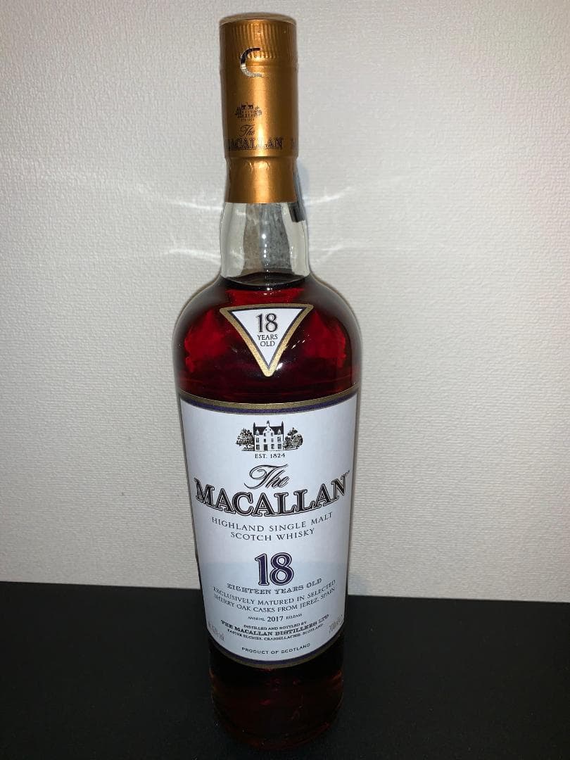 【未開栓】マッカラン18年 「2017年」 箱付 700ml Macallan