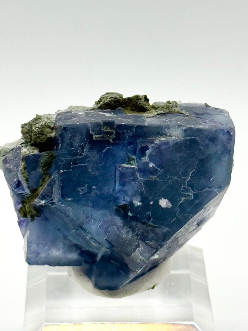 ボリューム感　ブルーフローライト　浙江省産　原石　蛍石　鉱物標本