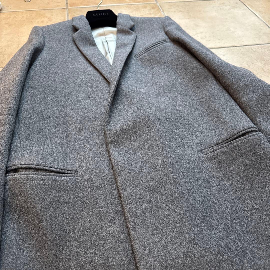 美品　セリーヌ　クロンビーコート　グレー　フィービー期