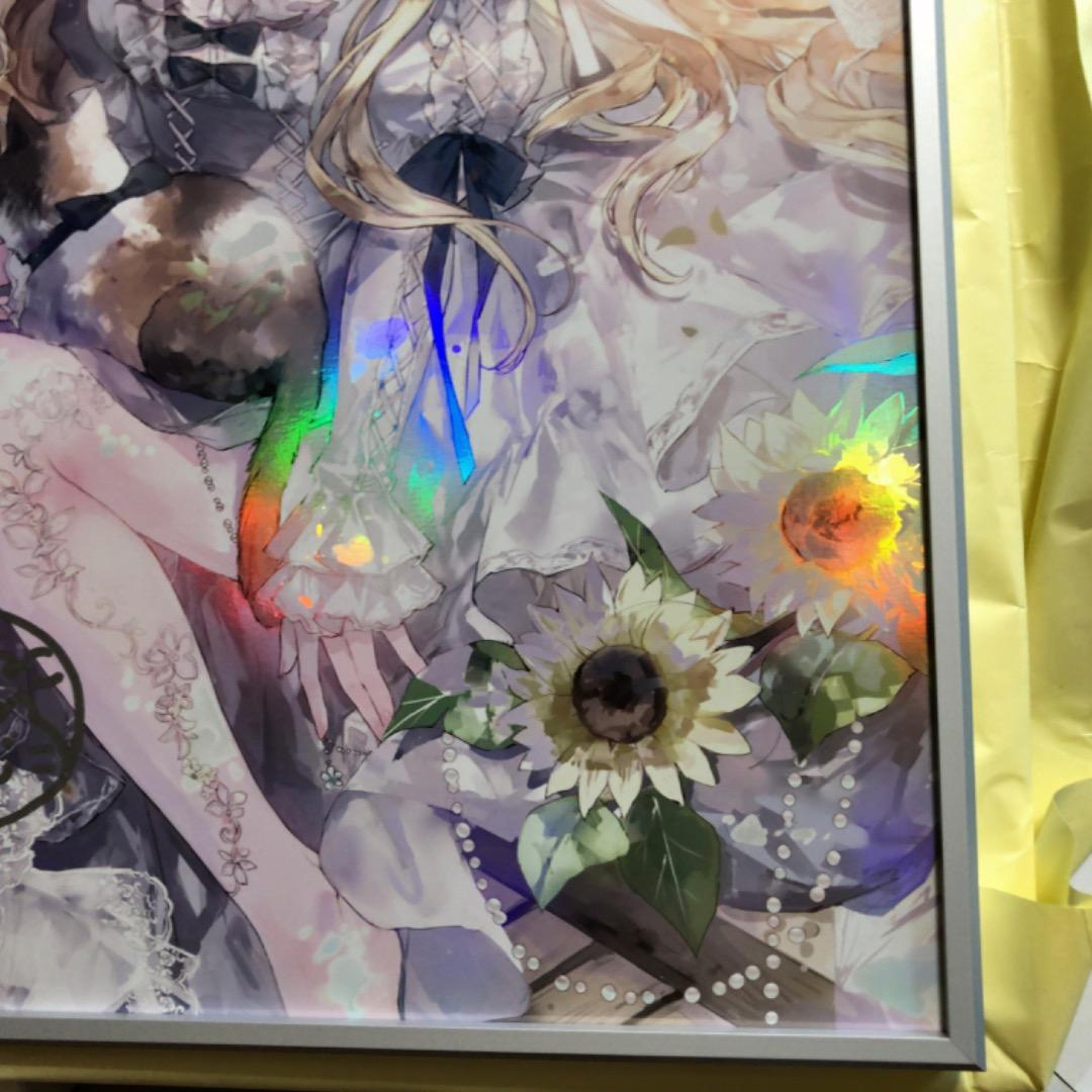 おにねこ先生 直筆サイン入り X-ART製 オーロラアート カード付き