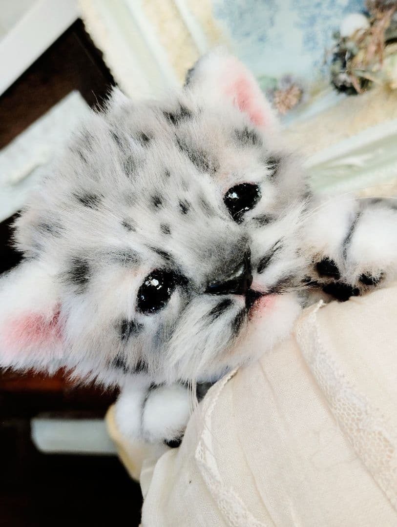 ユキヒョウベビー♡赤ちゃん♡アートドール♡ぬいぐるみ♡