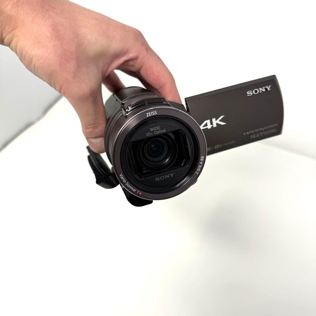 SONY FDR-AX40 ブラウン デジタルビデオカメラ 【中古】