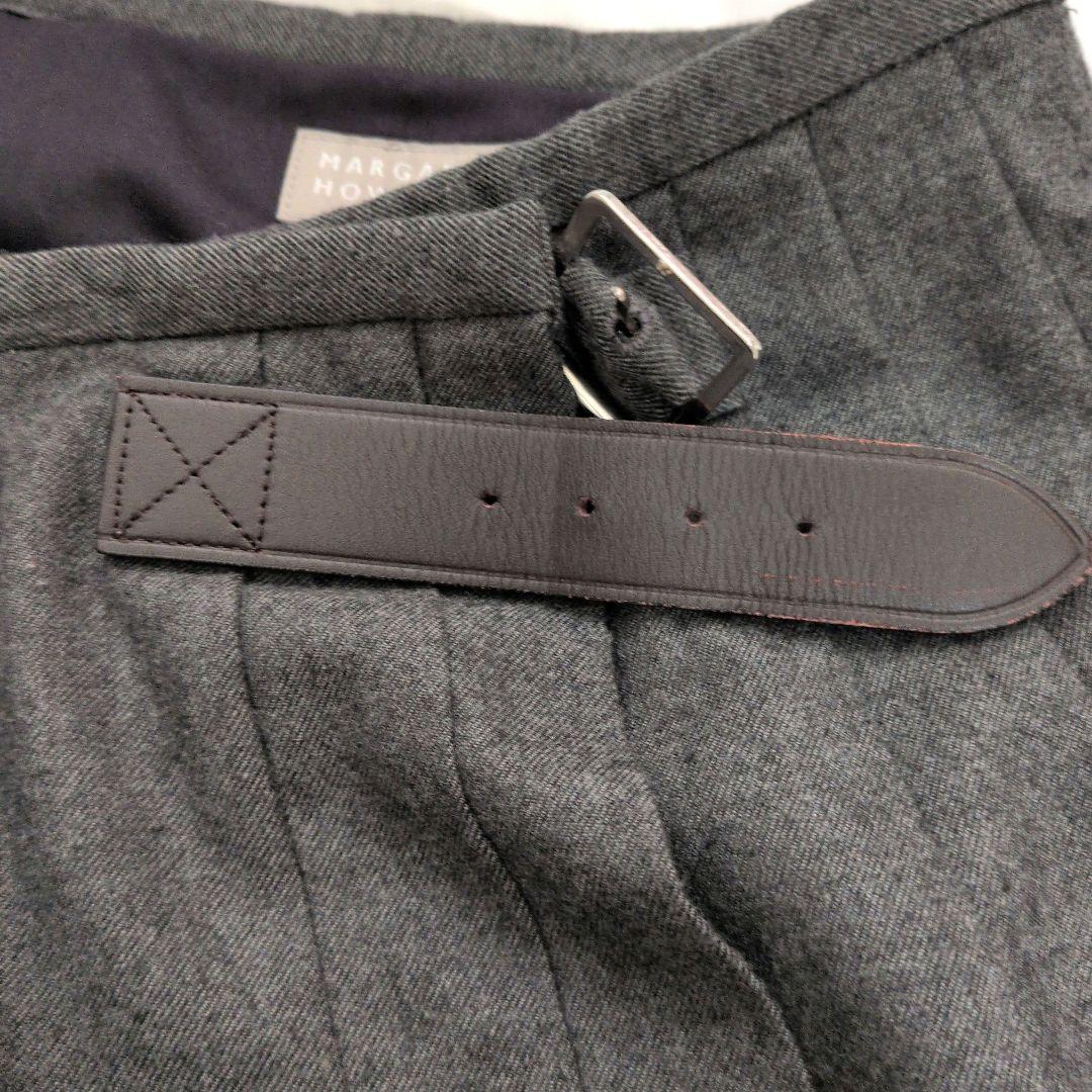 MARGARET HOWELL グレー プリーツスカート III