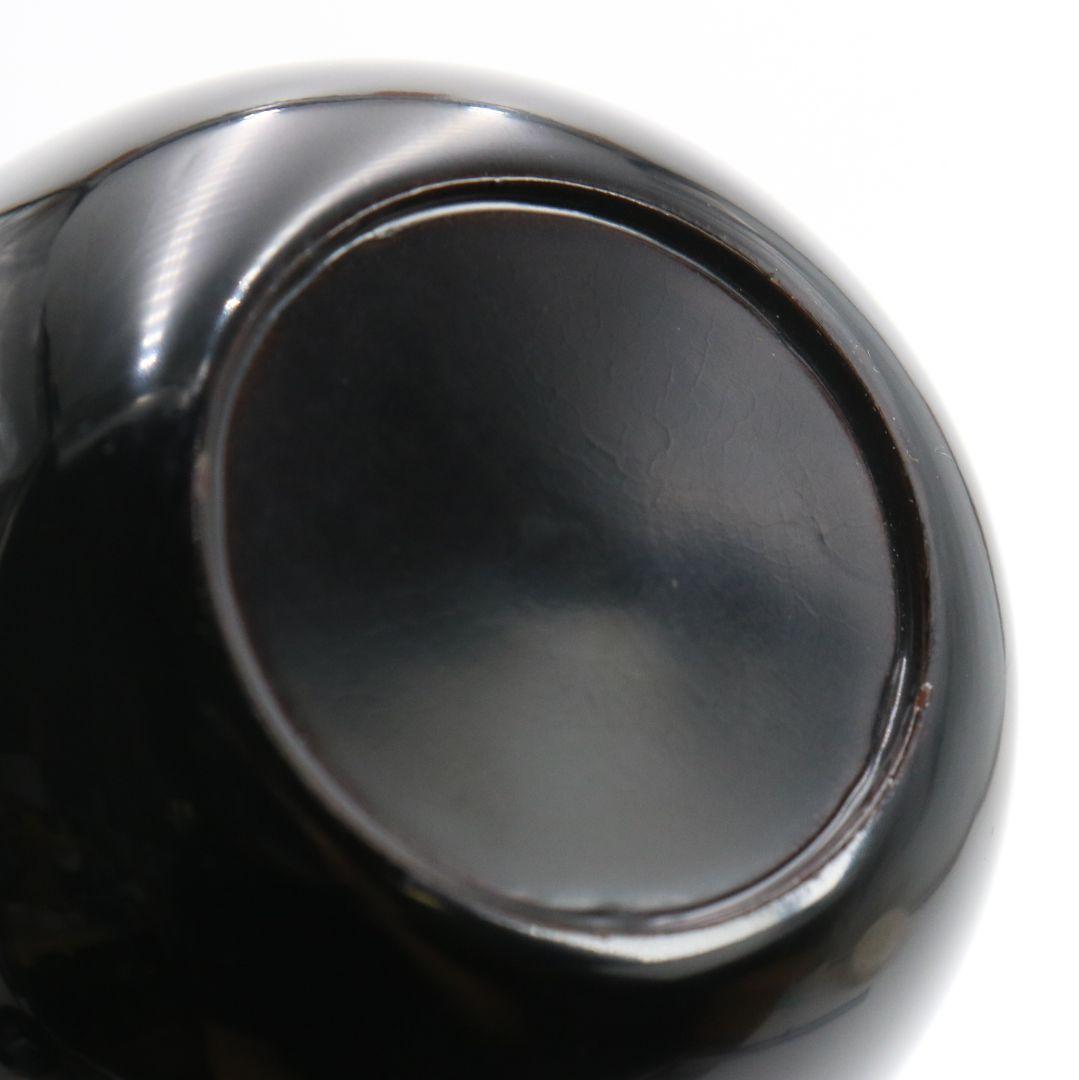 無銘 竹蒔絵 中棗 茶道具　AB814　N1