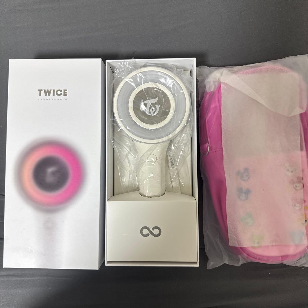 TWICE 公式ペンライト CANDYBONG ∞（最新モデル）、FCケース付き