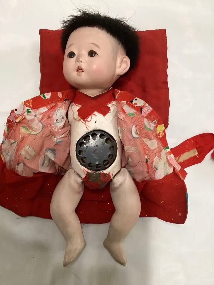 市松人形 赤ちゃん　ビスクドール　大正・昭和　アンティーク人形2体セット