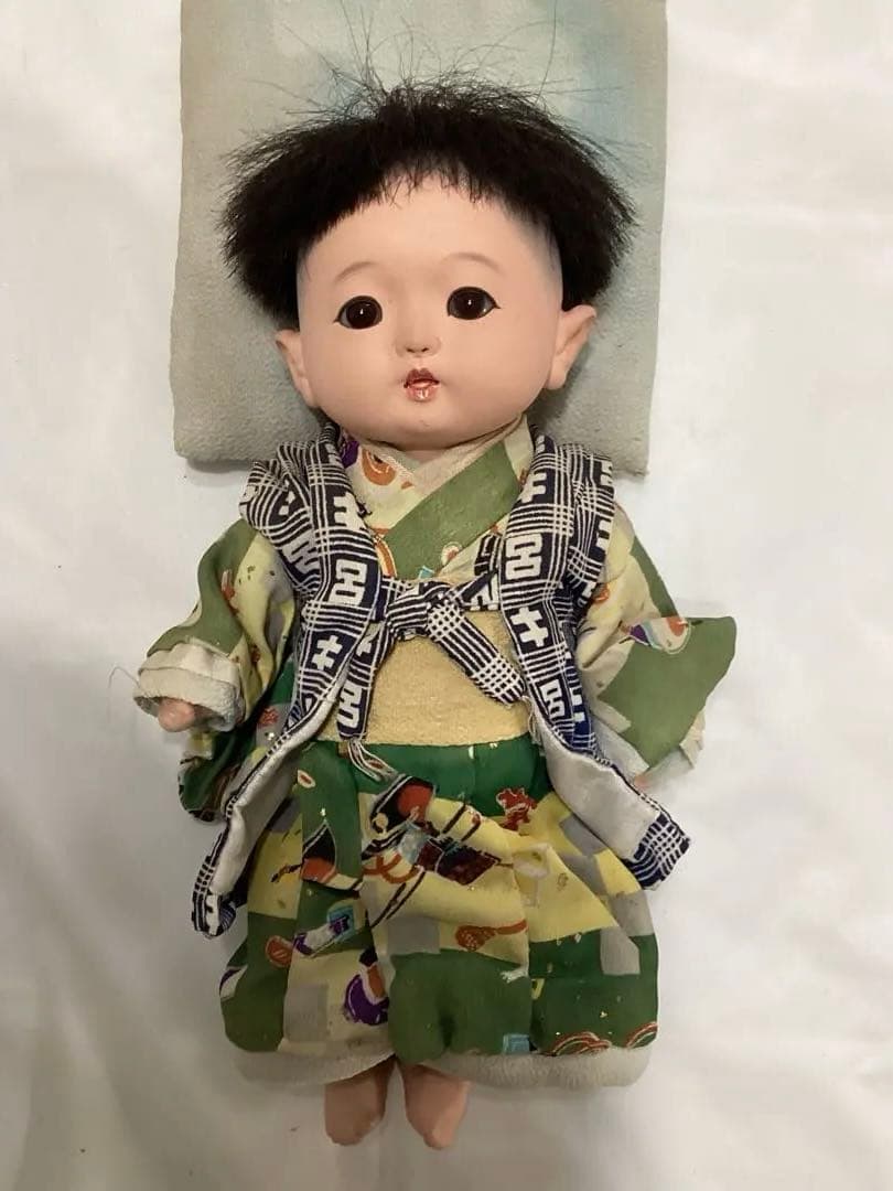 市松人形 赤ちゃん　ビスクドール　大正・昭和　アンティーク人形2体セット