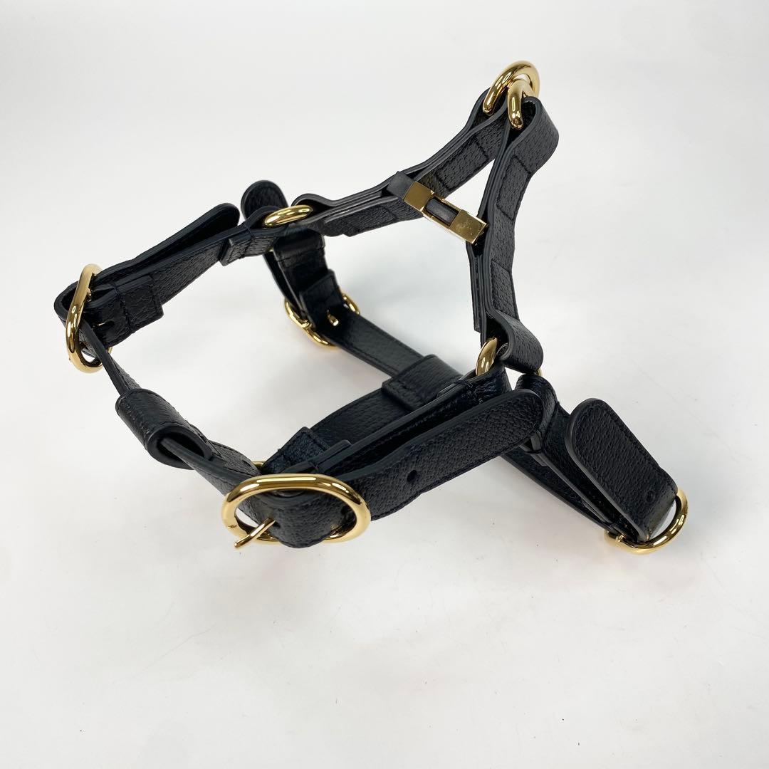 未使用 グッチ GUCCI 695253 ペットハーネス L レザー