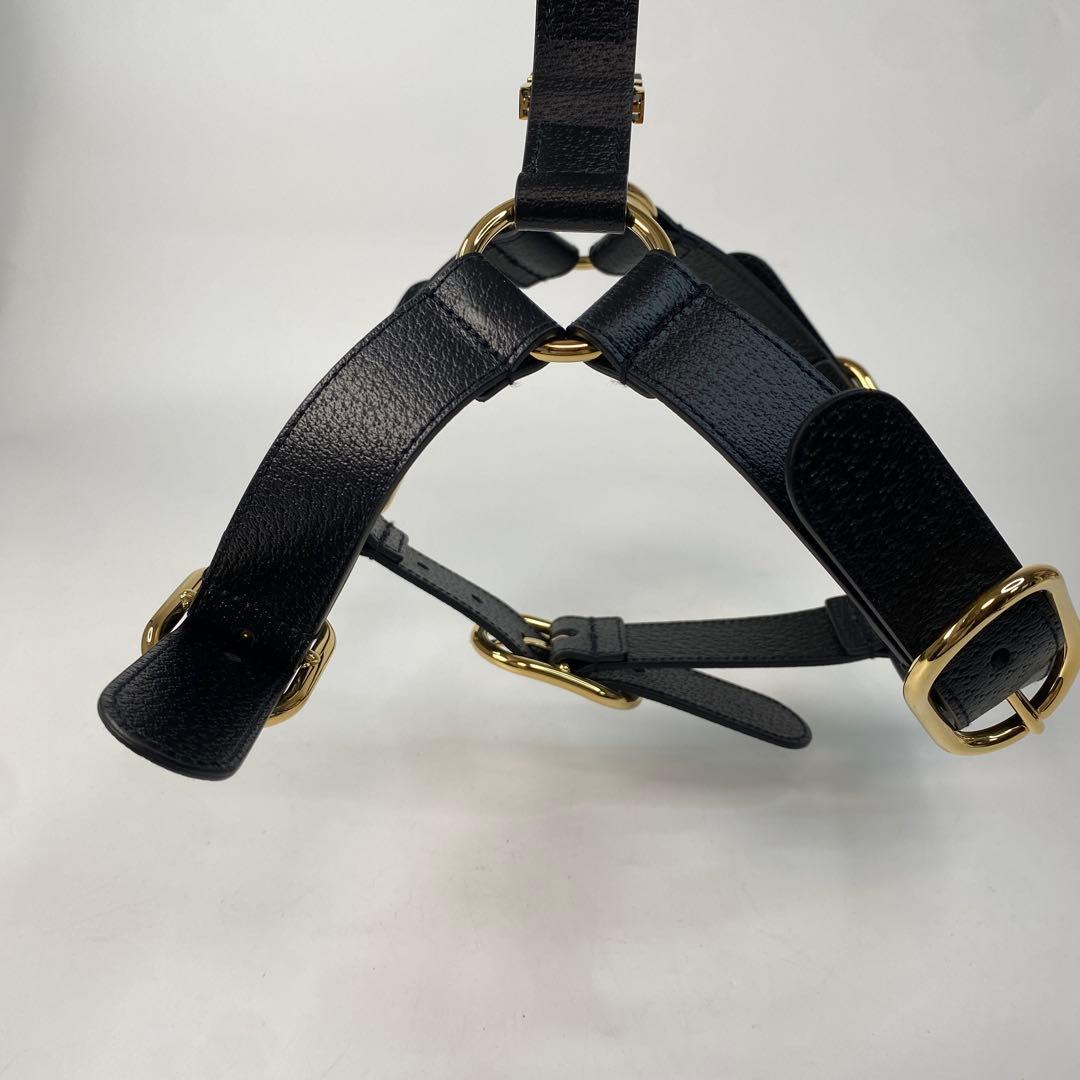 未使用 グッチ GUCCI 695253 ペットハーネス L レザー